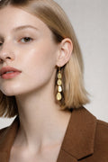 Jane Diaz Gold Plated Sterling Silver Tear Drop Cascade Earrings