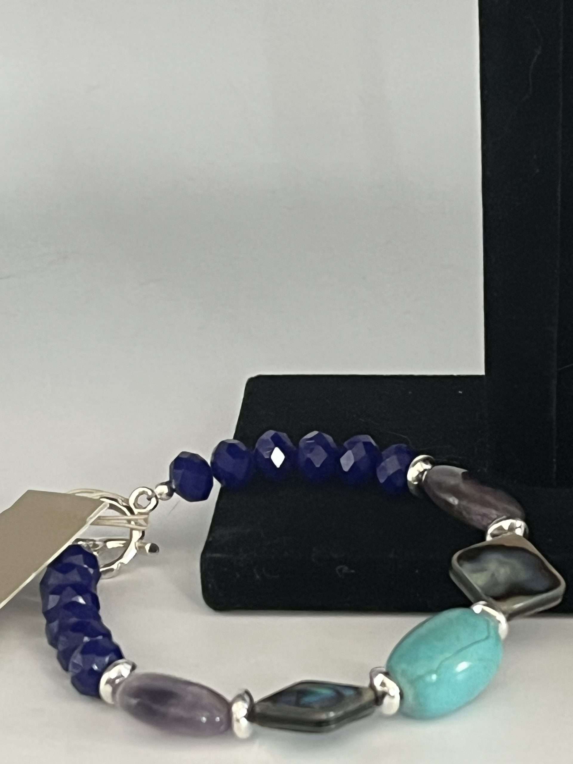 Barse 'Peacock' Multi-Stone Bracelet