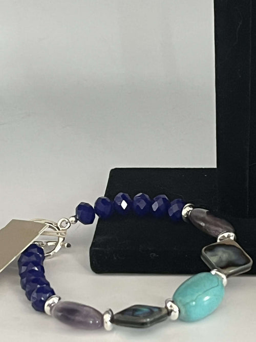Barse 'Peacock' Multi-Stone Bracelet