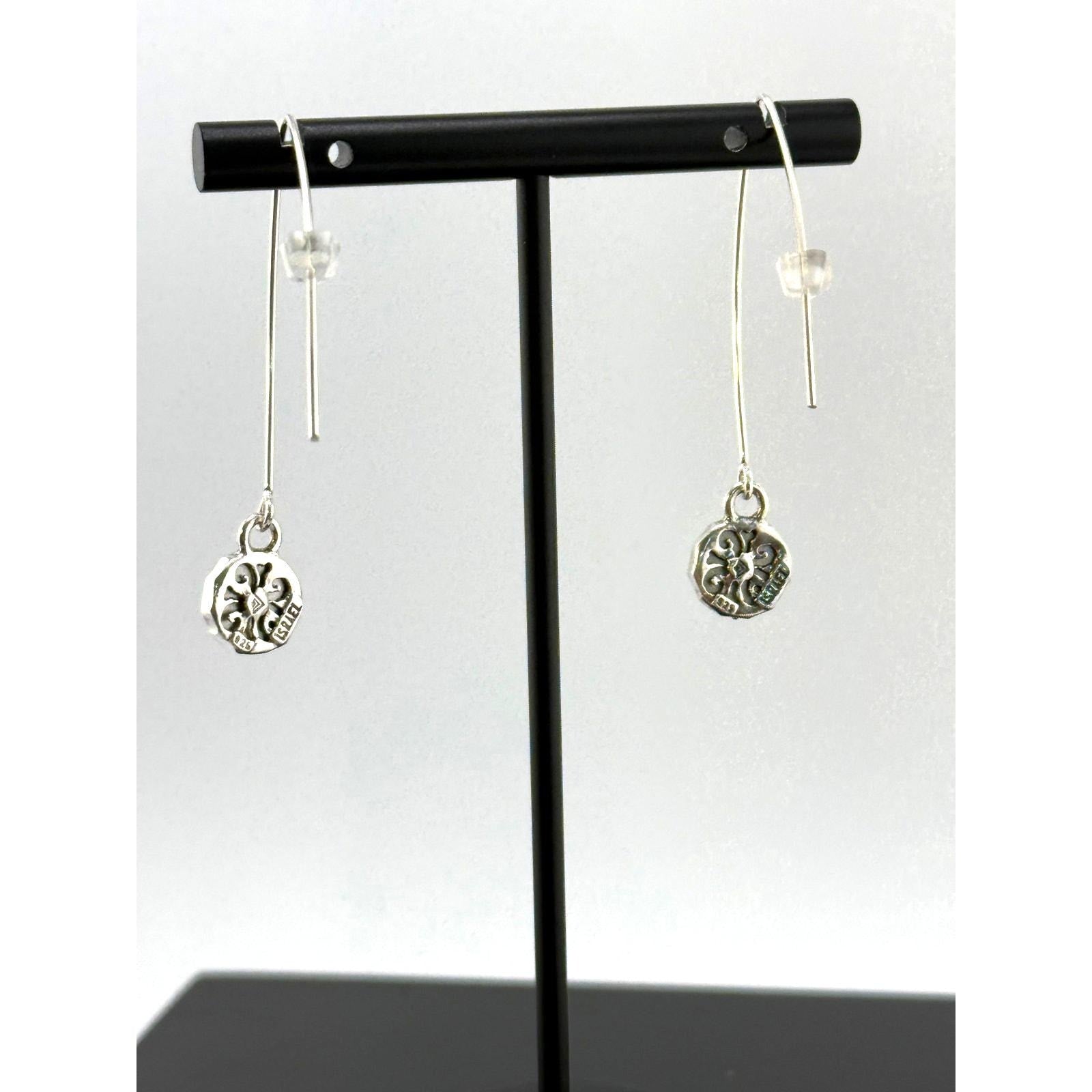 Silpada 'fresh' Sterling Silver Crystal Drop Earrings