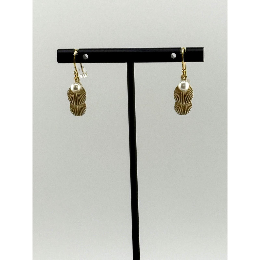 Michael Michaud Sea Scallop Petite Wire Earrings