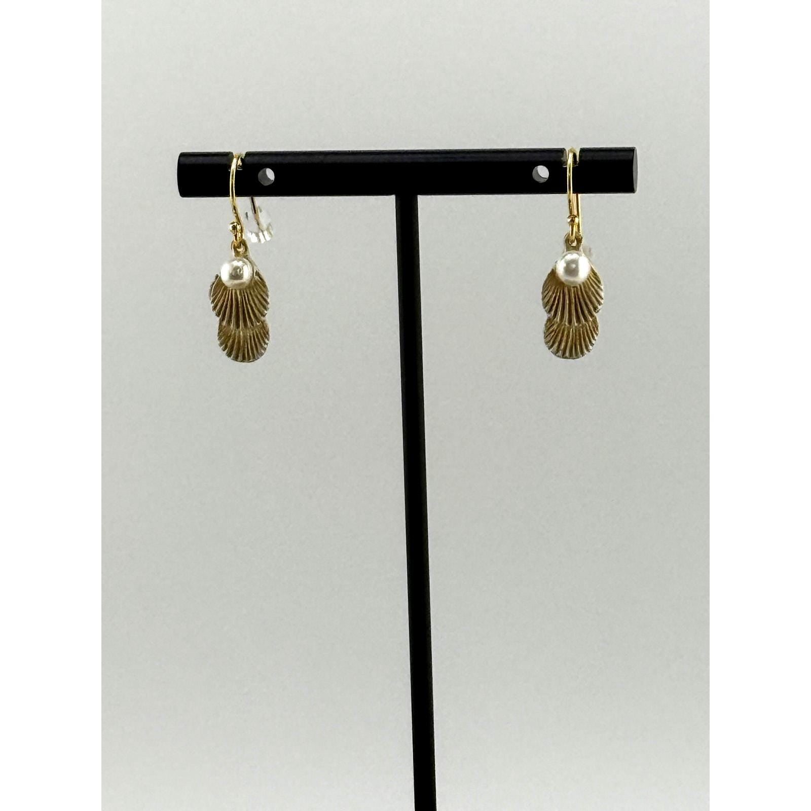 Michael Michaud Sea Scallop Petite Wire Earrings