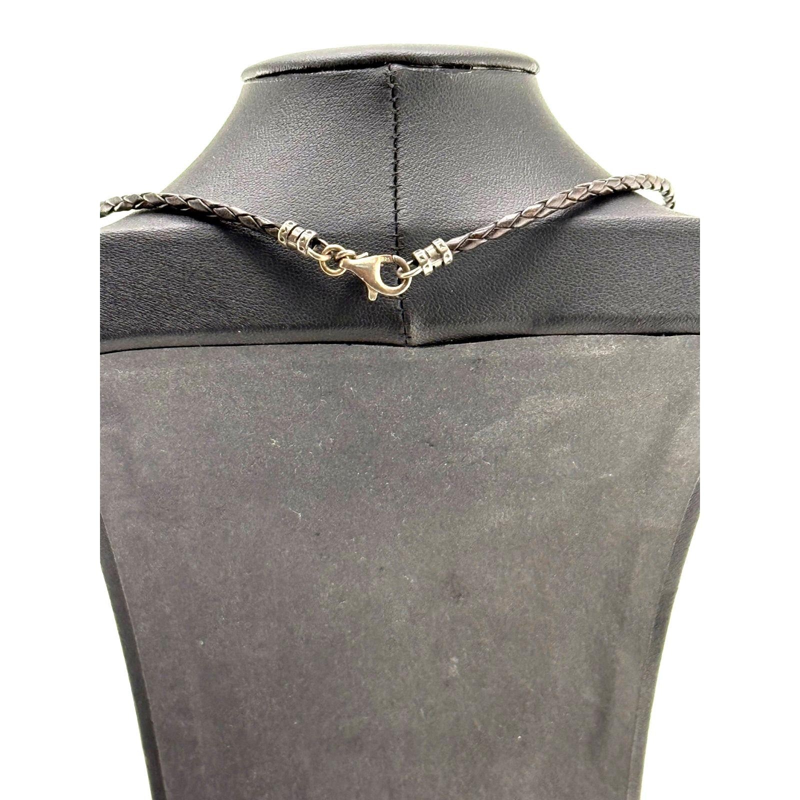 Silpada Sterling Silver 'Cascading Waves' Circle Pendant Necklace