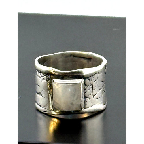 925 Sterling Silver Moonstone Ring Size 7.75