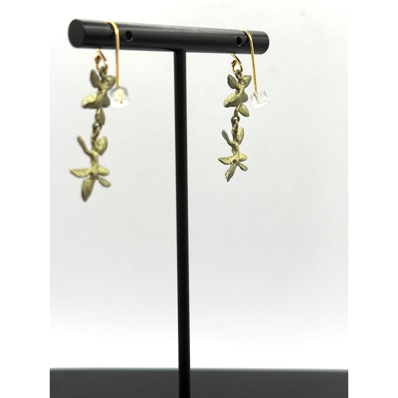 Michael Michaud Petite Herb Thyme Dangle Wire Earrings