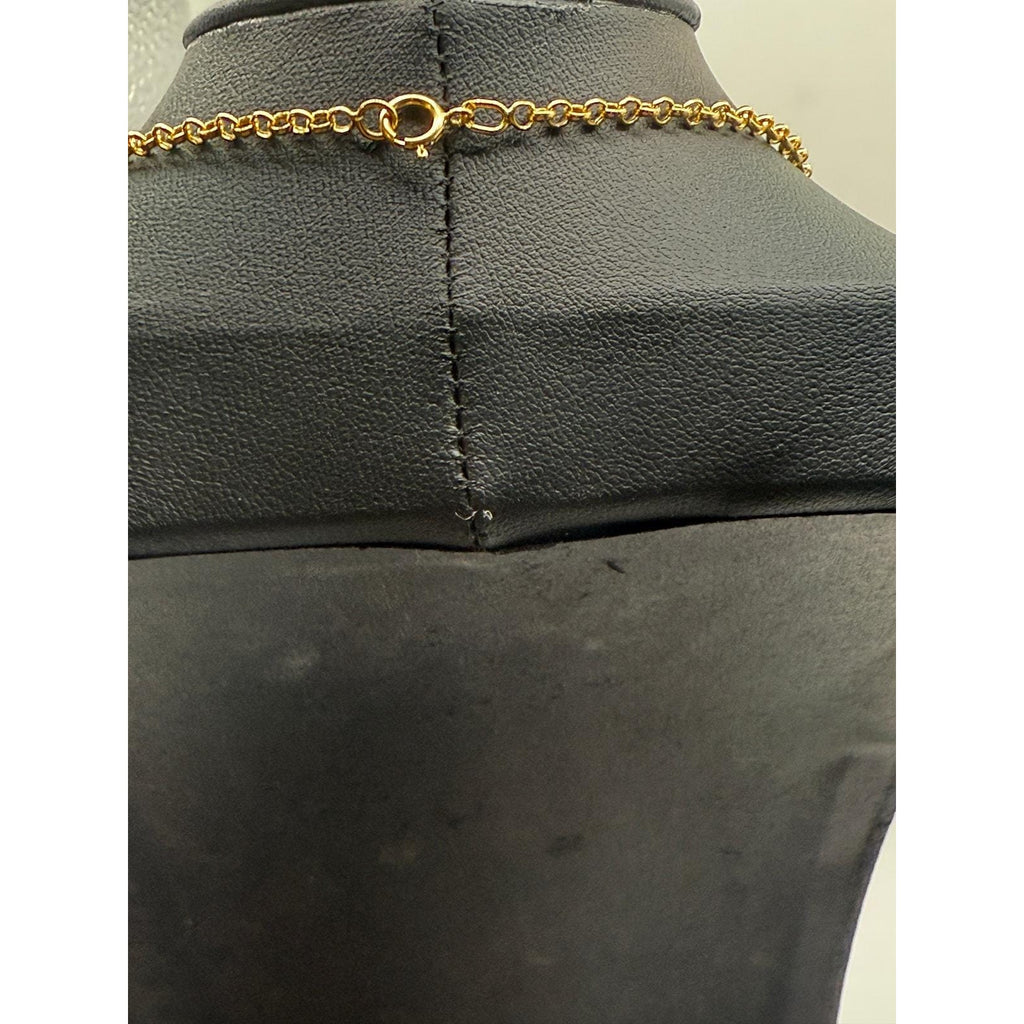 Portuguese Gold Plated Filigree Leaf Pendant Necklace
