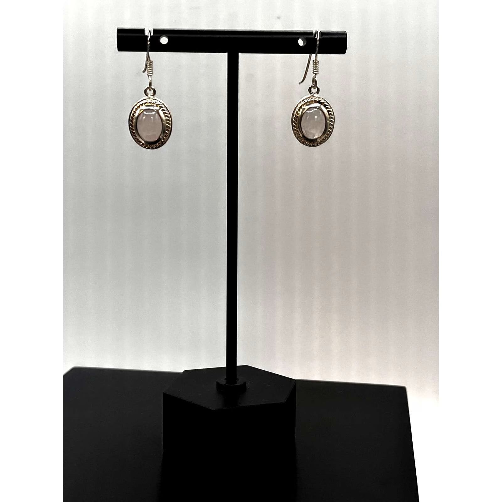 Vintage 925 Sterling Silver MOP Earrings