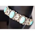 Running Bear Navajo Sterling Silver Turquoise Bracelet Horse Head Cuff