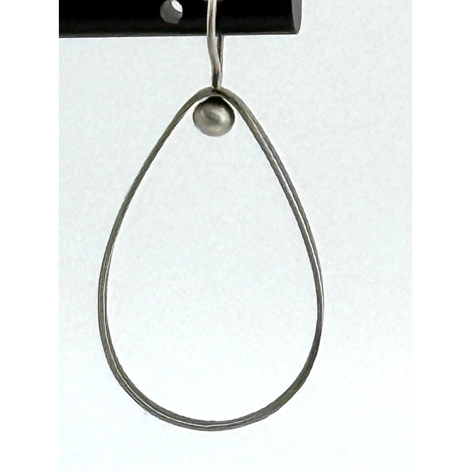 Jane Diaz Sterling Silver Triangle Mobile Drop Earrings