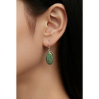 Navajo Byron Begay Handmade Sterling Silver Sonoran Turquoise Dangle Earrings
