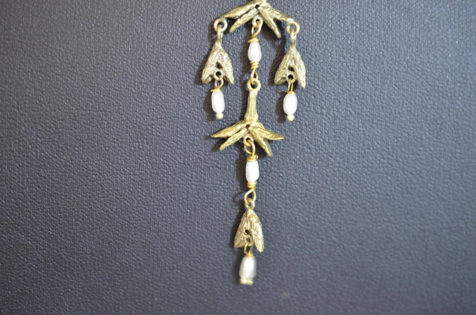 Michael Michaud Burning Bush Pod Pendant Necklace - 16" Adj.
