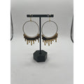 Dripping "Slime" Acrylic Hoop Earrings: Gold