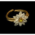 Michael Michaud White Edelweiss Adj. Ring