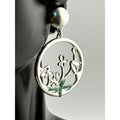 Karine Sultan Enchanted Green Dangle Statement Earrings
