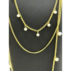 Karine Sultan Delicate Multi Layer Necklace w/ Pearl Accent