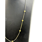 Sterling Silver and Brass Disc Necklace