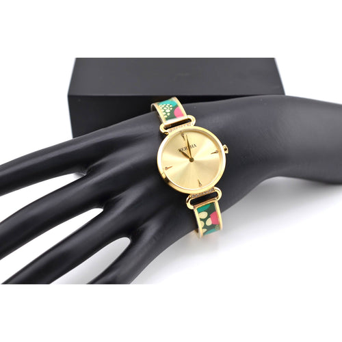 Bertha Katherine Enamel-Designed Bracelet Watch NIB with COA