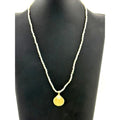 Michael Michaud Sea Scallop Pendant on Fresh Water Pearl Necklace