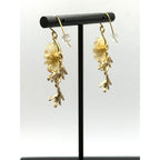 Michael Michaud Mum Dangle Wire Earrings
