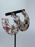 Adella Drop Earrings Multicolored Resin