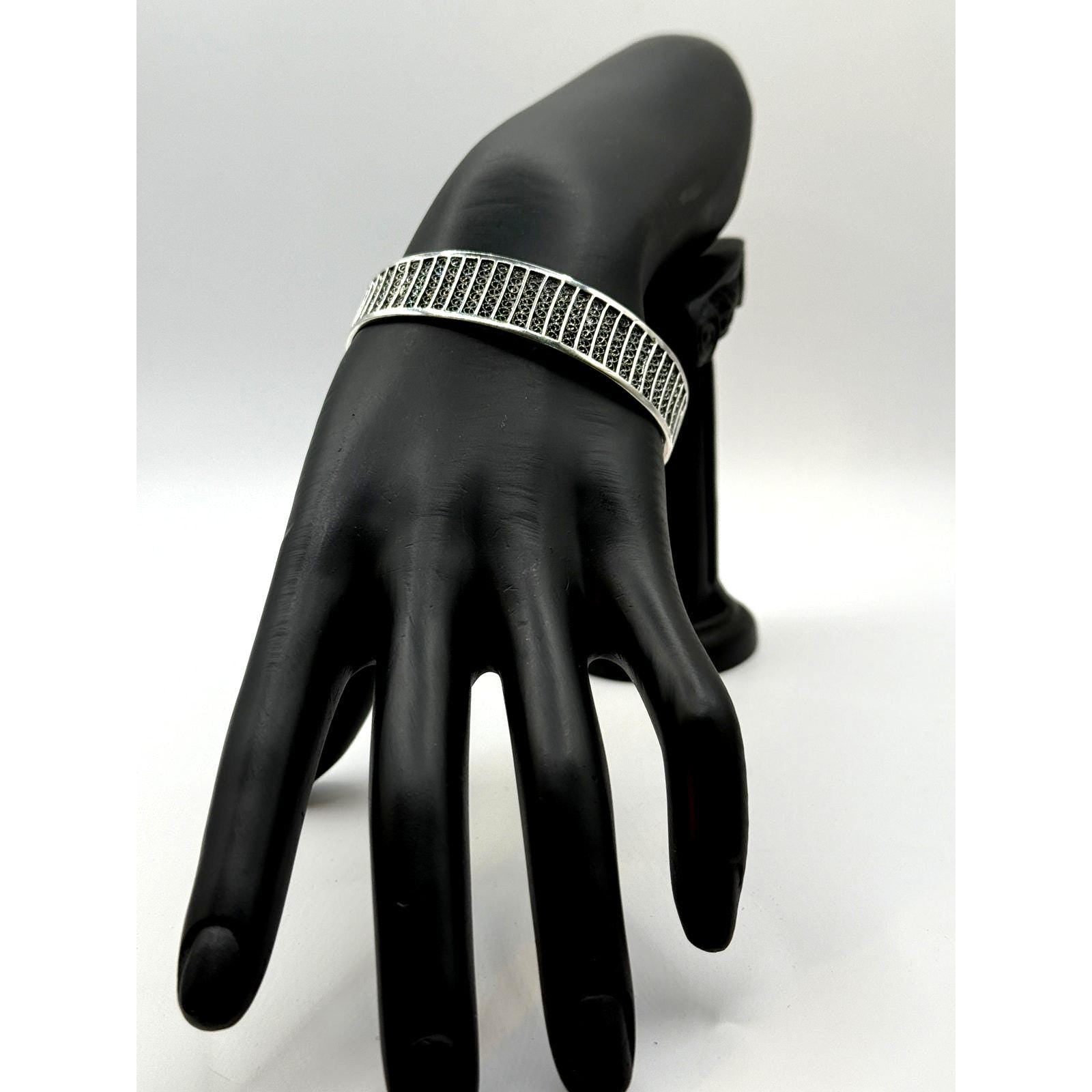 Portuguese Sterling Silver Filigree Circles Bracelet
