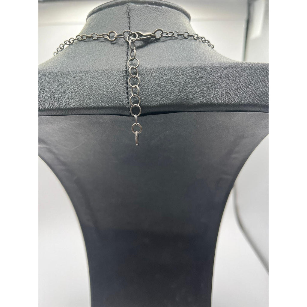 Michael Michaud Feather Tricolor Pendant On Chain - 20"