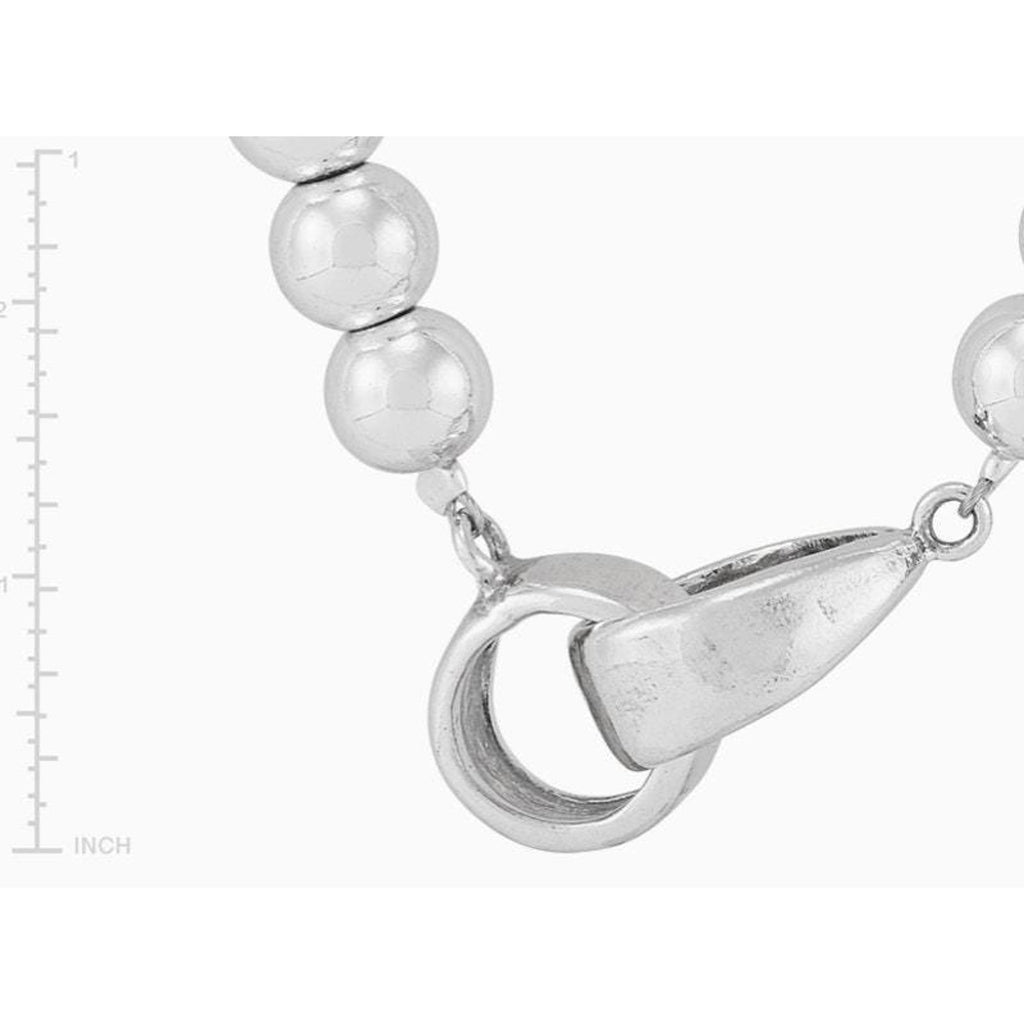 Silpada 'Great Destinations' Silver Hematite Necklace, 18" NIB