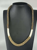 Aid Through Trade Nepal Beaded Necklace Brass and Glass