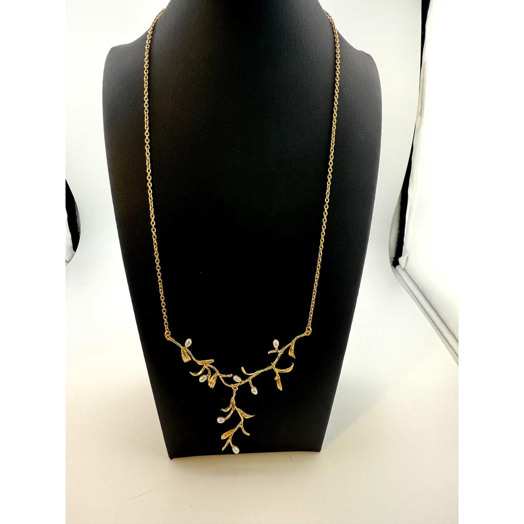 Michael Michaud Night Willow Gold Pendant Necklace