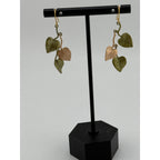 Michael Michaud Sweet Potato Vine Dangle Earrings