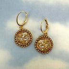 Michal Golan Luster & Light Branch Circle Earrings