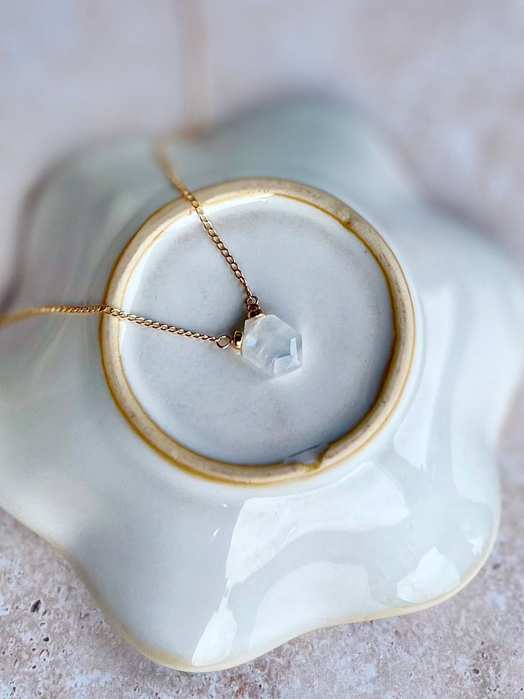 Saressa Designs Prism Necklace - Moonstone