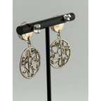 Vintage Navajo Etta Endito Rhodochrosite SS Earrings