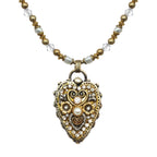 Michal Golan Classic Crystal Heart Necklace