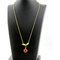 Michael Michaud Orange Blossom Dainty Drop Pendant Necklace