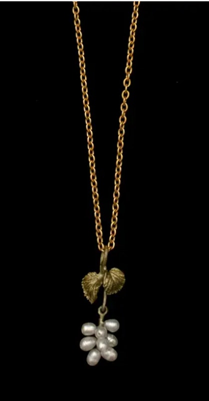 Michael Michaud Spring Birch Dainty Pendant Necklace - 16" Adj.
