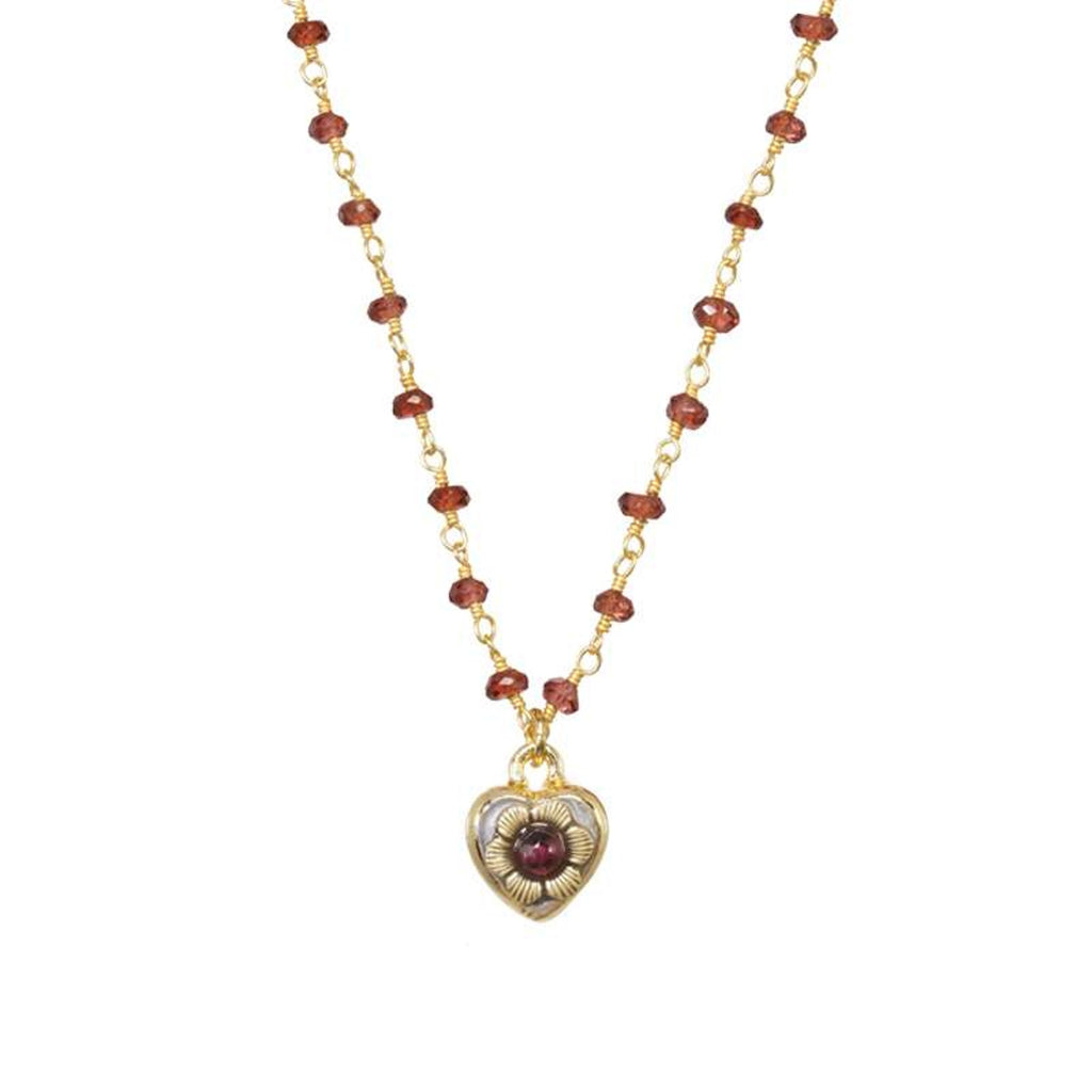 Michal Golan Victorian Tiny Heart Necklace