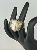 Lauren G Adams Gold-tone Heart Shaped Cocktail Ring - Rare