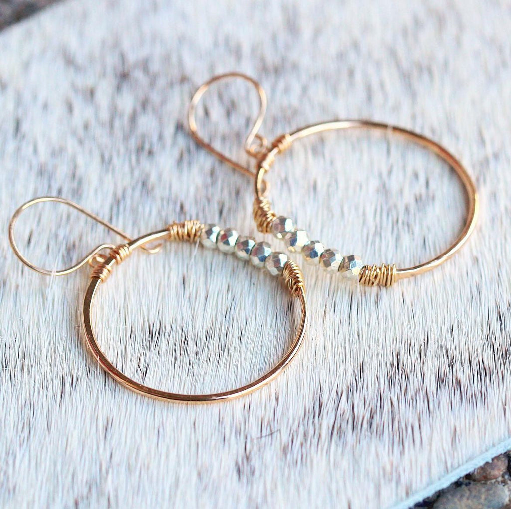 Saressa Designs Argonaut Hoops - ( As seen on This Is Us )