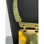 Karine Sultan Large Plate Pendant Necklace