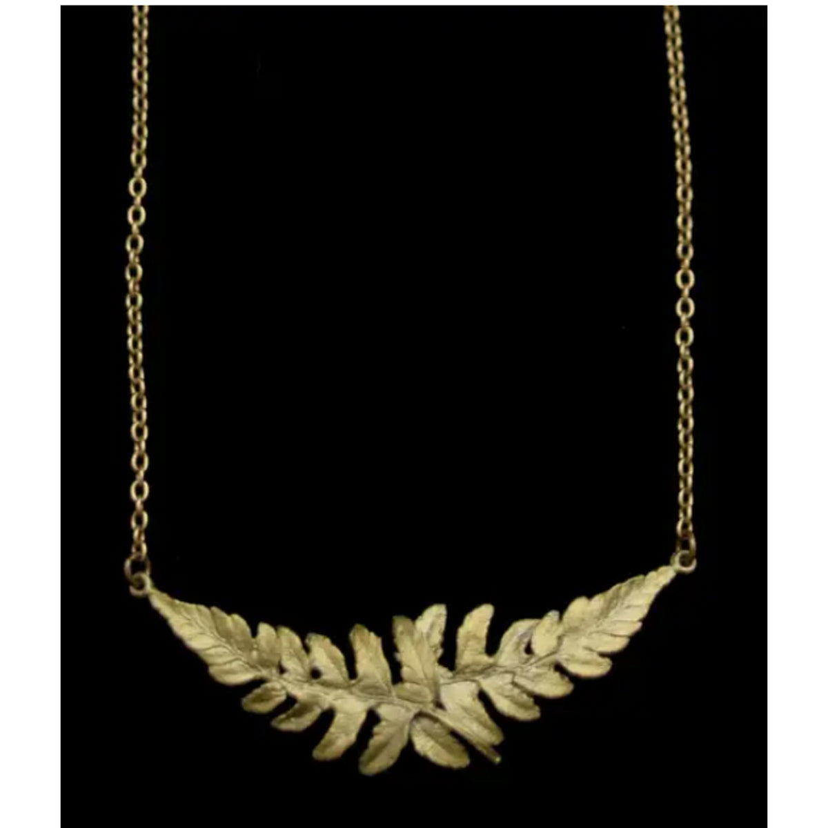 Michael Michaud Fern Leaf Pendant Necklace