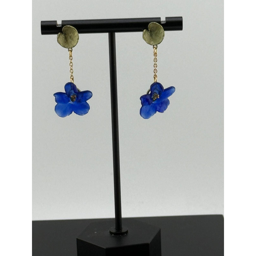 Michael Michaud Wild Blue Violet Drop Post Earrings