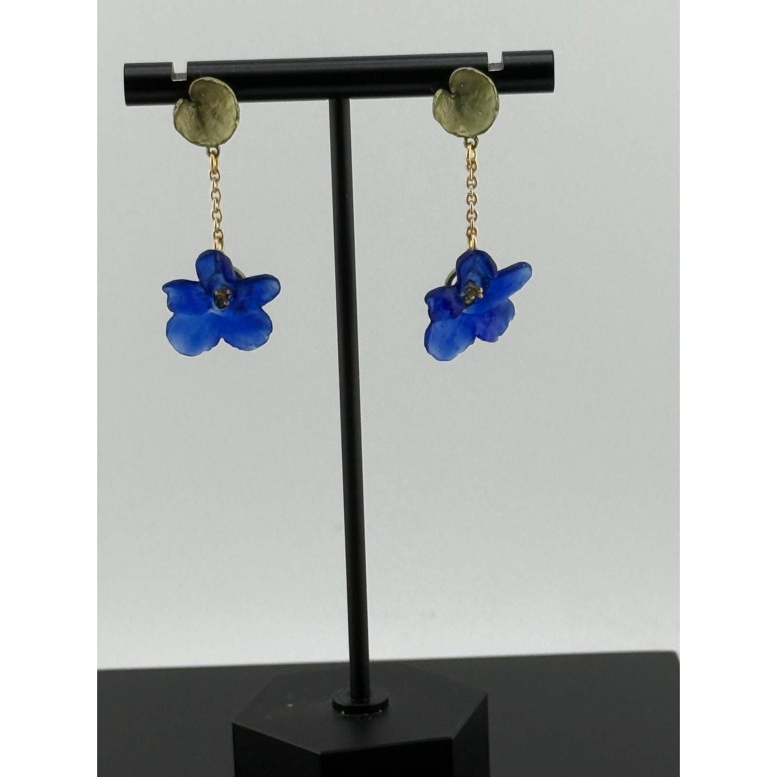 Michael Michaud Wild Blue Violet Drop Post Earrings