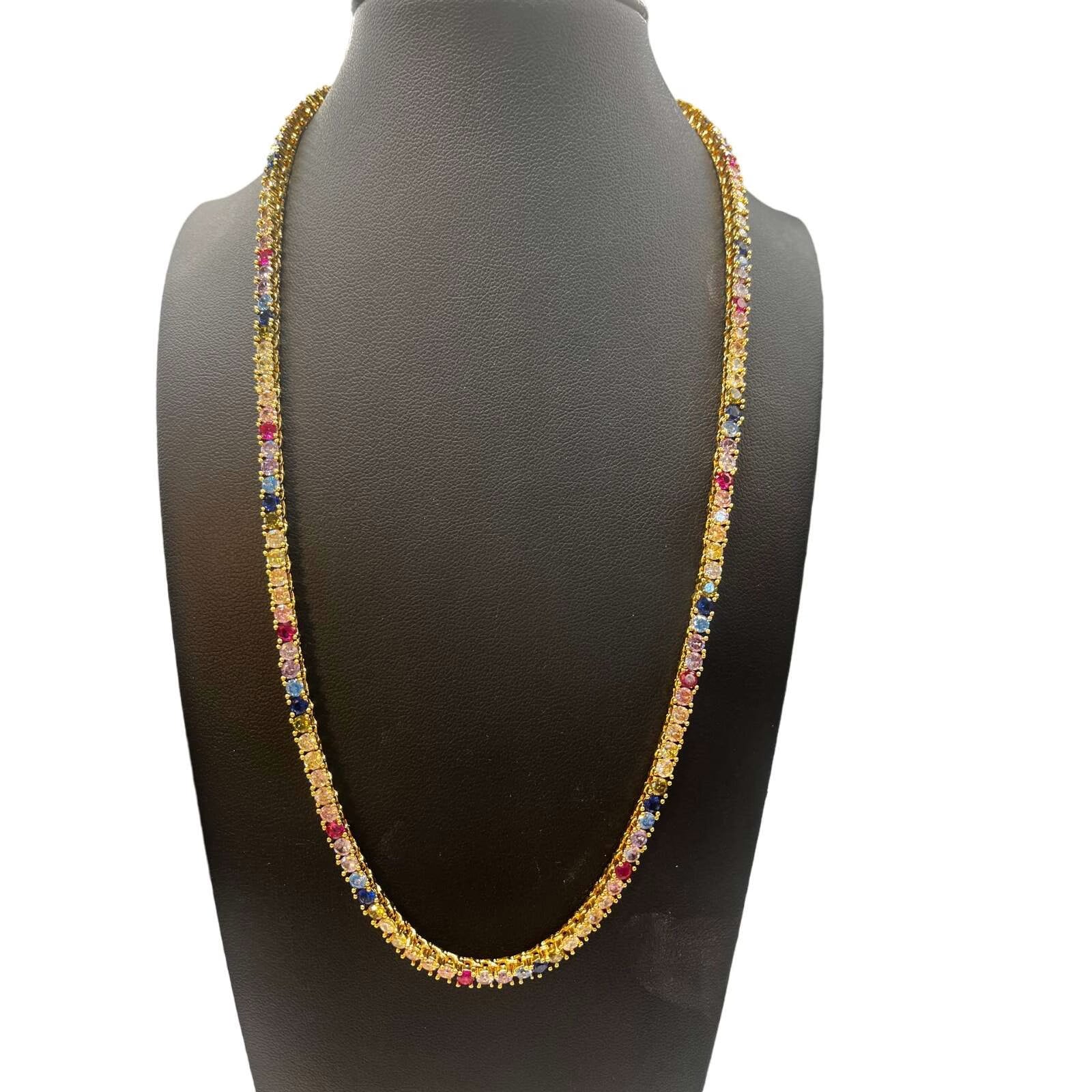 18K Gold Plated 925 Sterling Silver Sahira 16-18 inch Necklace