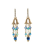 Michal Golan Emerald Chandelier Earrings