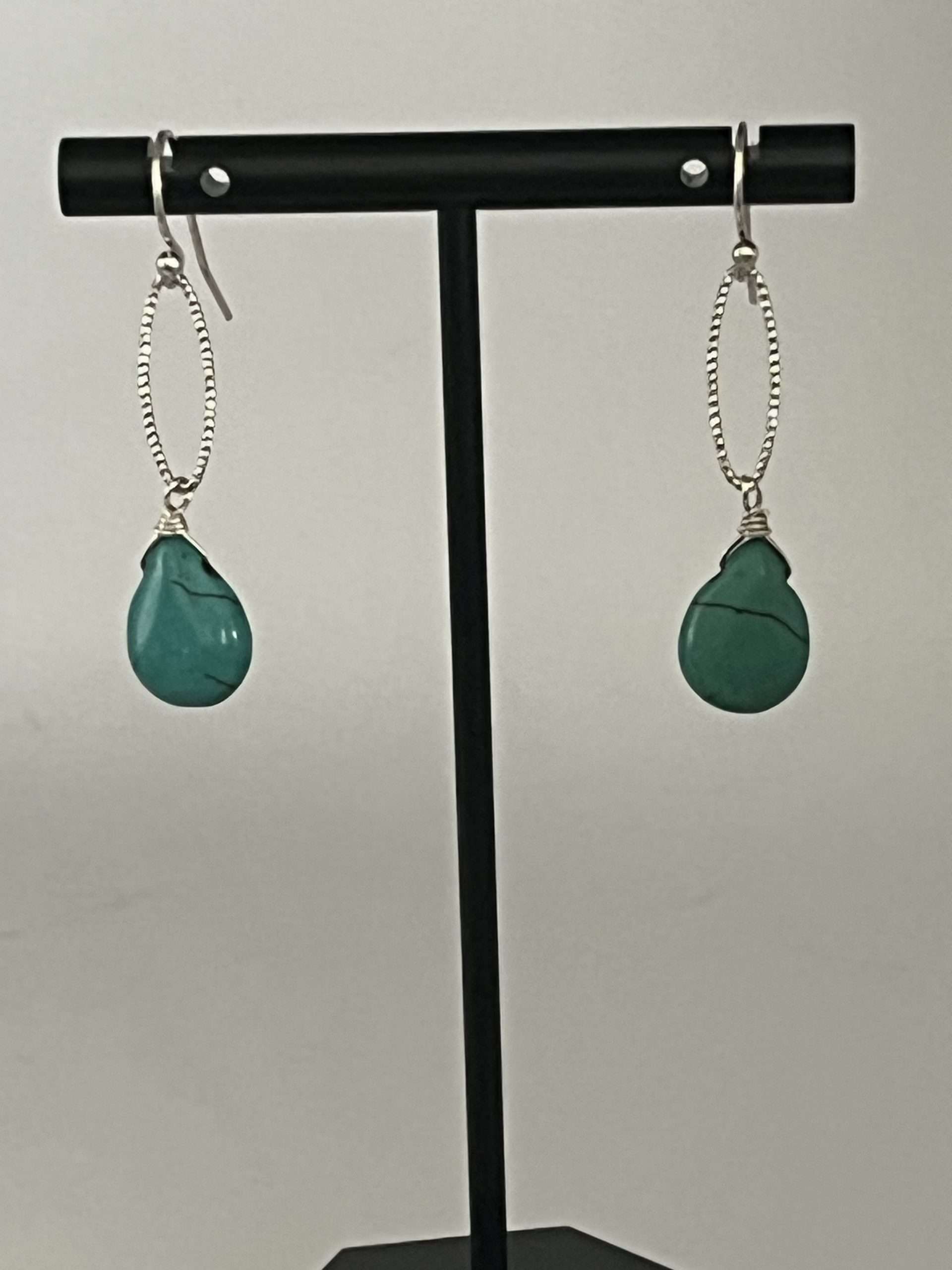 Barse 'Sky Fall' Earrings-Turquoise Magnesite