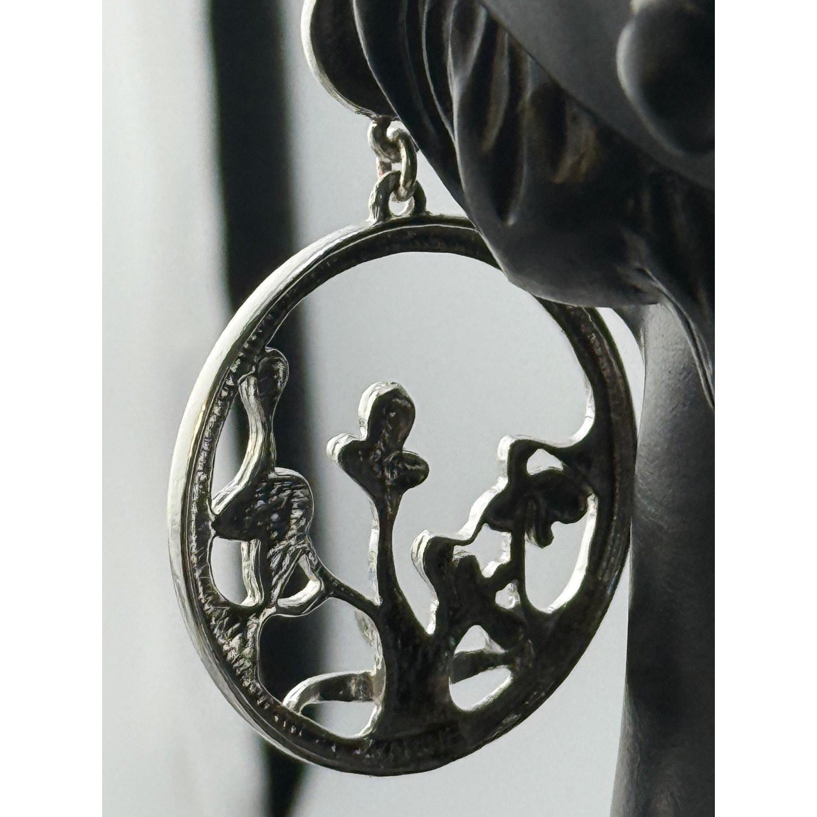 Karine Sultan Enchanted Green Dangle Statement Earrings