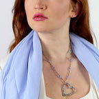 Michal Golan Bluebell Open Heart Necklace