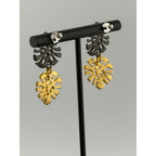 Michael Michaud Monstera Dainty Post Earrings
