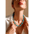 Navajo Artist Mary W Roanhorse Coral and Magnesite Necklace